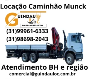 Aluguel de caminhão munck
