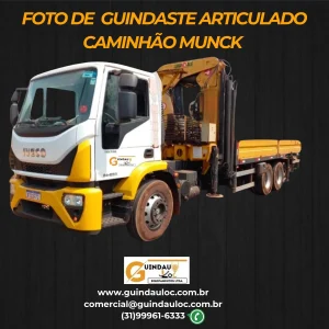 Foto de caminhão munck