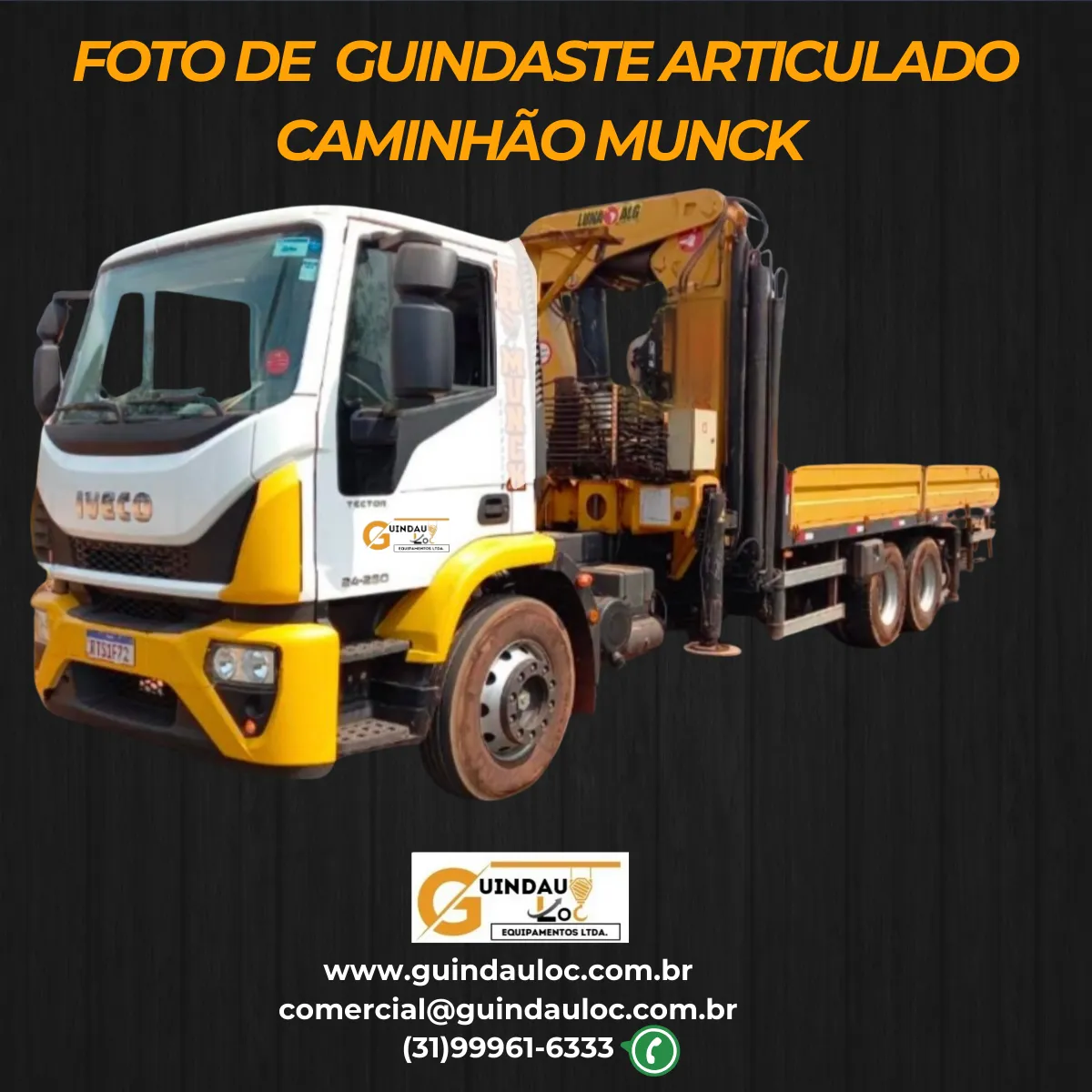 Foto de caminhão munck