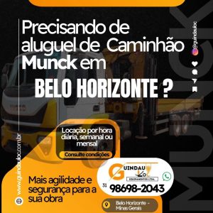 Aluguel de caminhão munck em belo horizonte mg